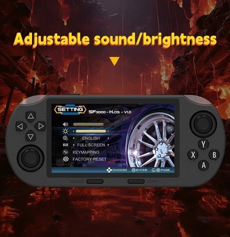 SF3000 Retro Game Handheld Console IPS Player Emulator 4.5 Inch With 20000 Games