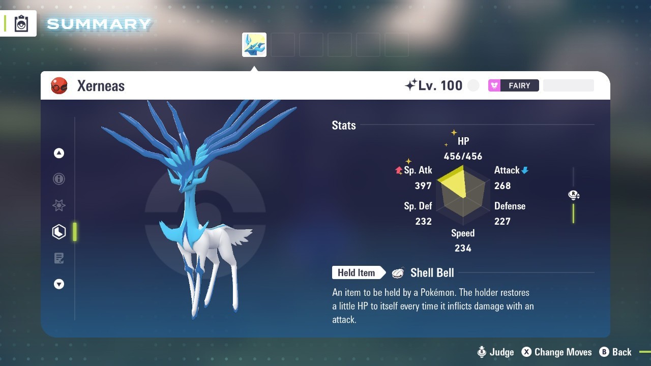 Shiny Xerneas Battle Ready Untouched Pokémon Sword Shield Legends ZA Home Mobile