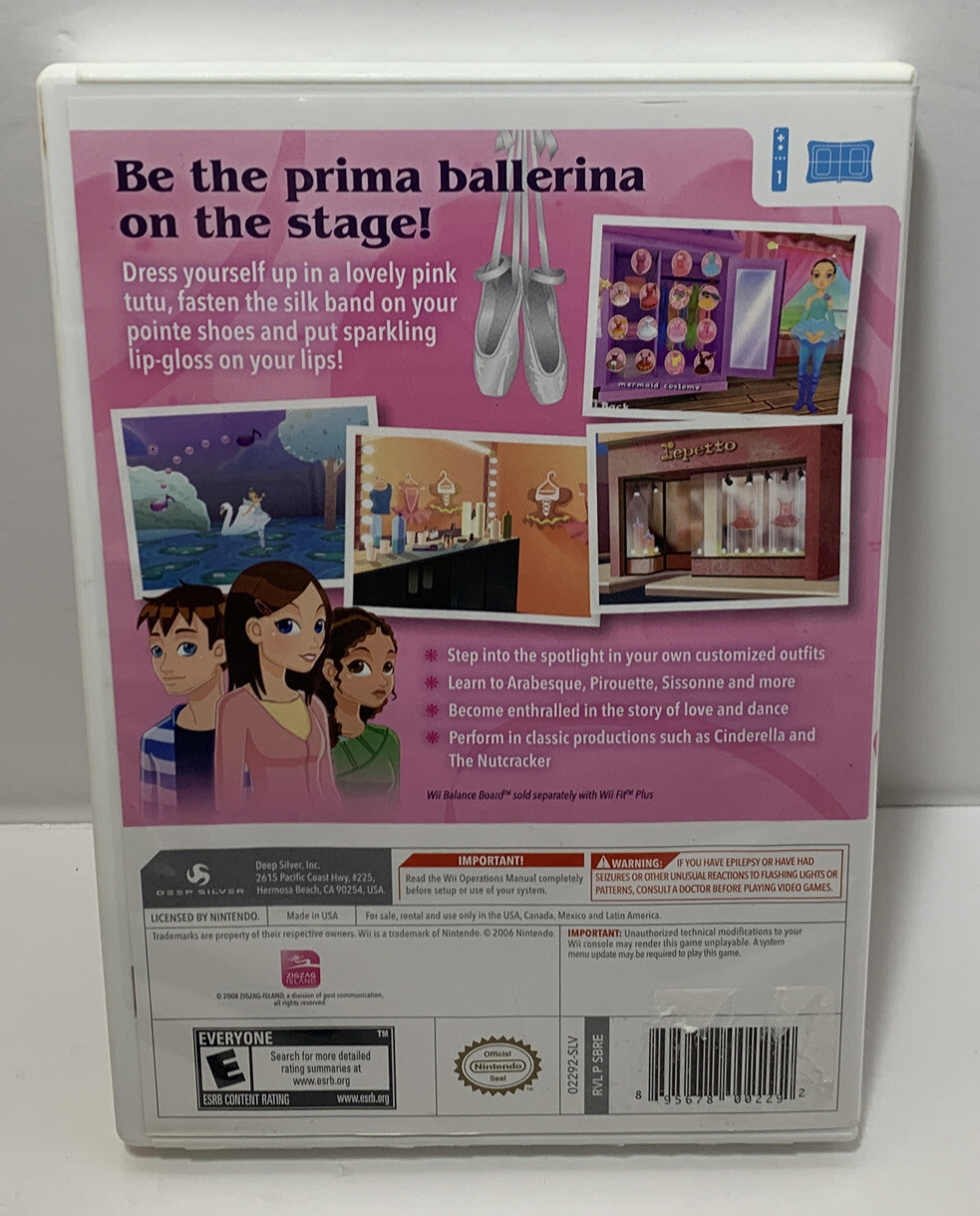 Let’s Play Ballerina Nintendo Wii 2010 Complete Tested