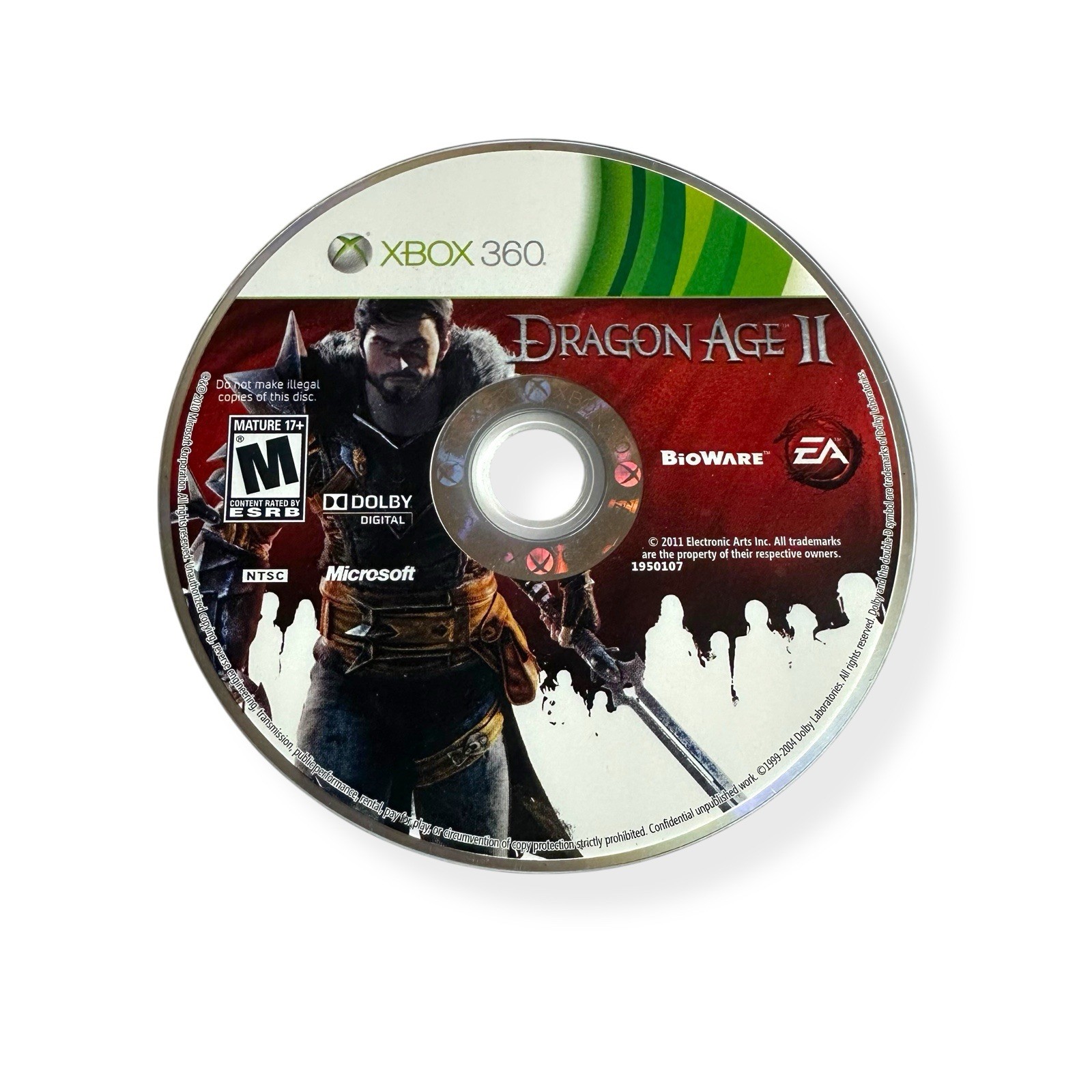Dragon Age II (Microsoft Xbox 360, 2011) DISC ONLY