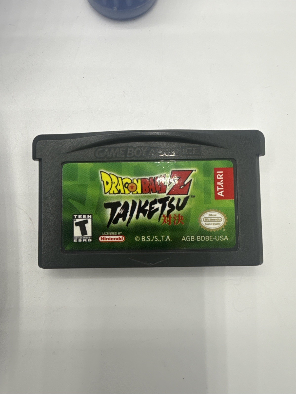 Nintendo Game Boy Advance Handheld System Indigo AGB-001, Case, and DragonBall Z