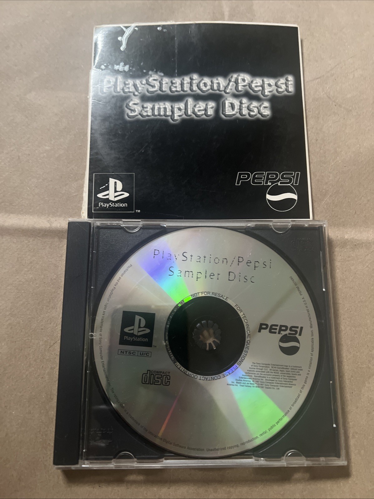 PlayStation 1 PS1 PEPSI SAMPLER DEMO DISC GAME – Tested Working – VERY RARE