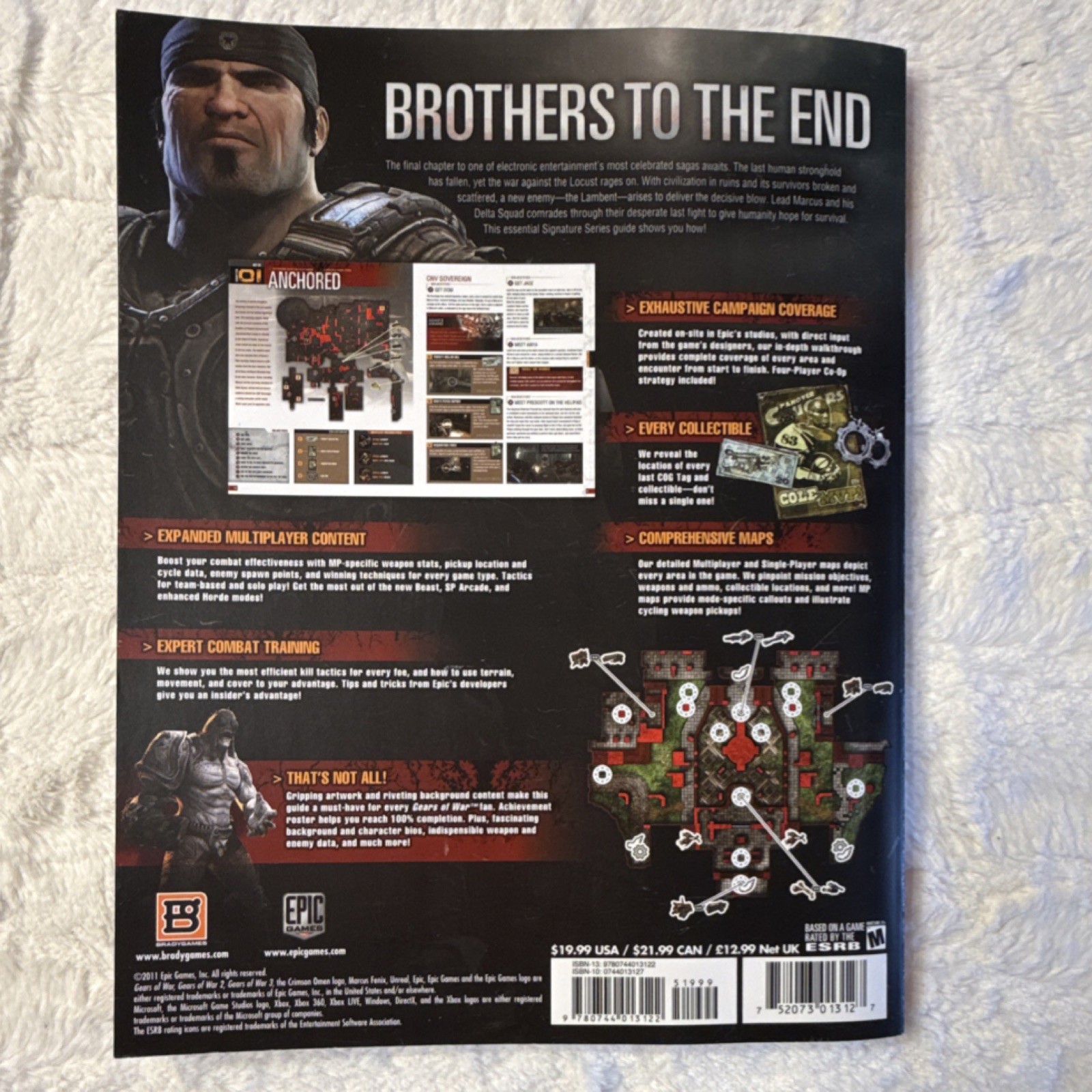 BradyGames Gears of War 3 Strategy Guide Comprehensive Maps Multiplayer Training