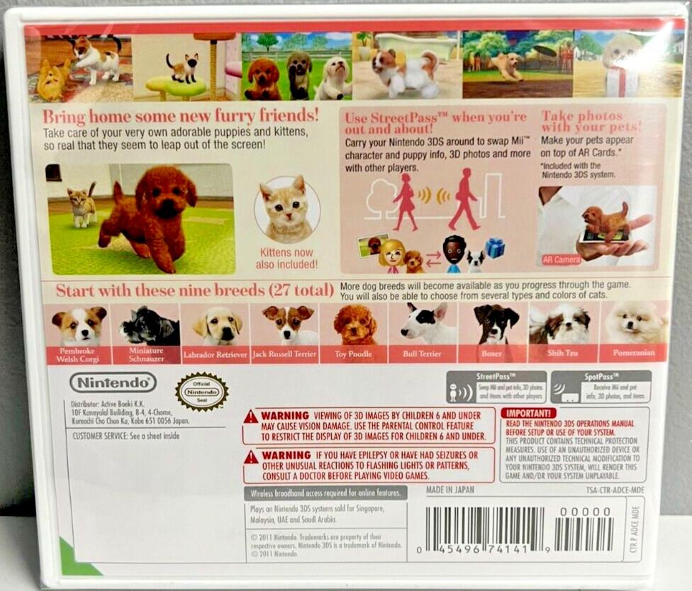 Nintendogs + Cats: Golden Retriever/Toy Poodle/French Bulldog and New Friends