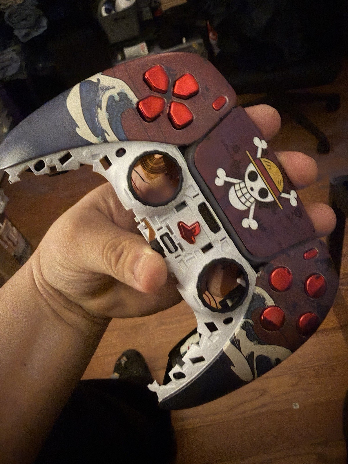 Custom One-Piece Pro Controller –TMR Joysticks • Clicky Triggers • Back Buttons