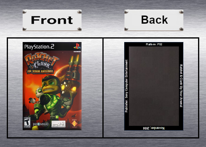 Ratchet and Clank 1,2,3,4,5 Video Game Box Art *PS2* High Quality Magnet / Set