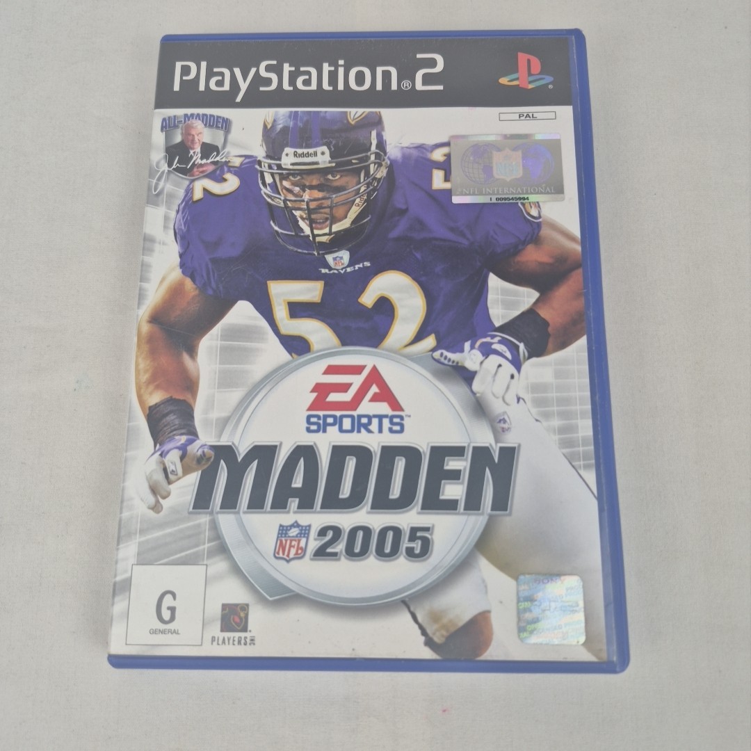 Madden NFL 2005 PlayStation 2 PS2 PAL American Football Gridiron Game + Manual