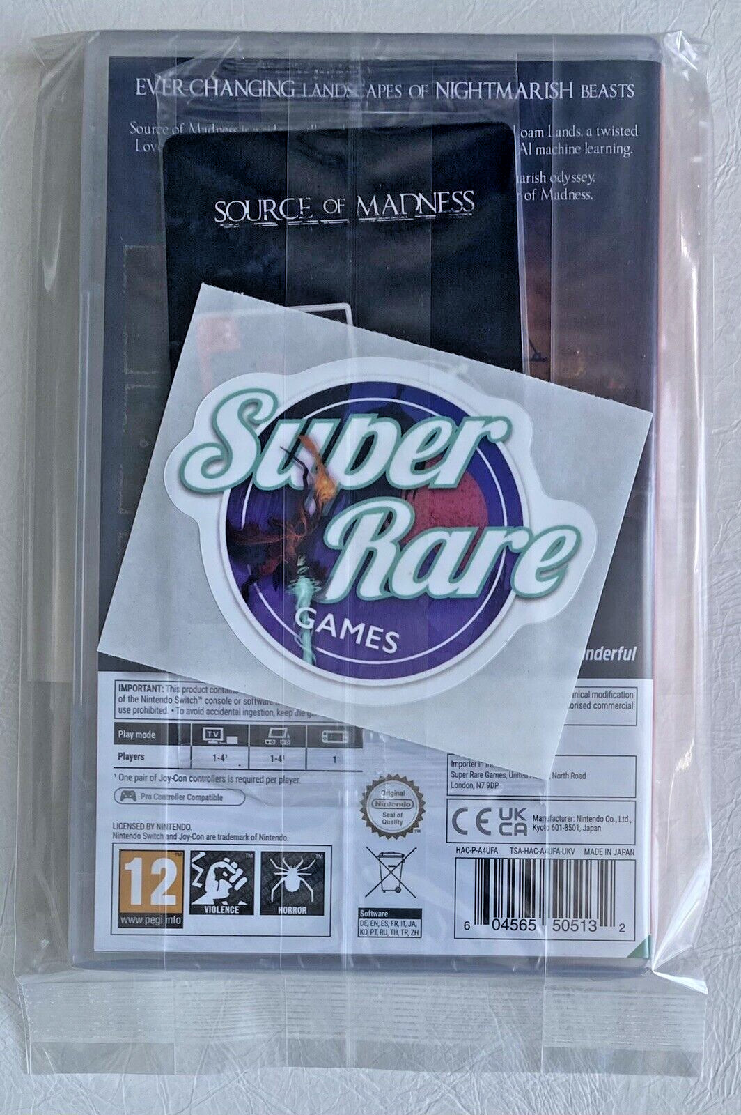 Source of Madness (Nintendo Switch, Super Rare, New & Sealed, MINT)