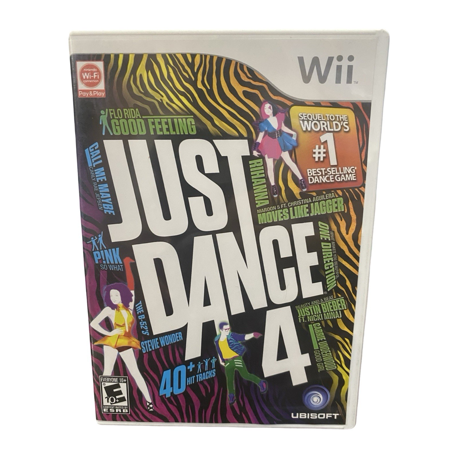 Just Dance 4 – Nintendo Wii Game – COMPLETE Game Case Inserts & Manuel booklet