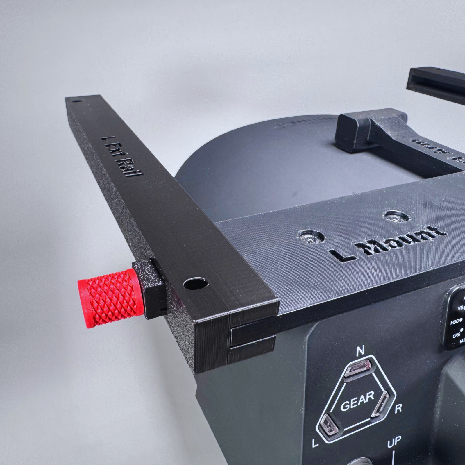Mount for The Honeycomb Alpha or Bravo Throttle Quadrant – Sliding and Locking