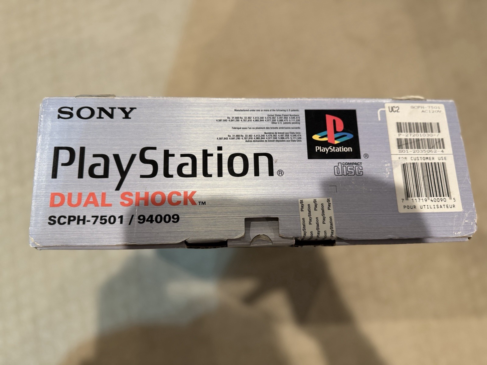 Sony Playstation PS 1 Dualshock Tested Console – With Box & Die Hard Game