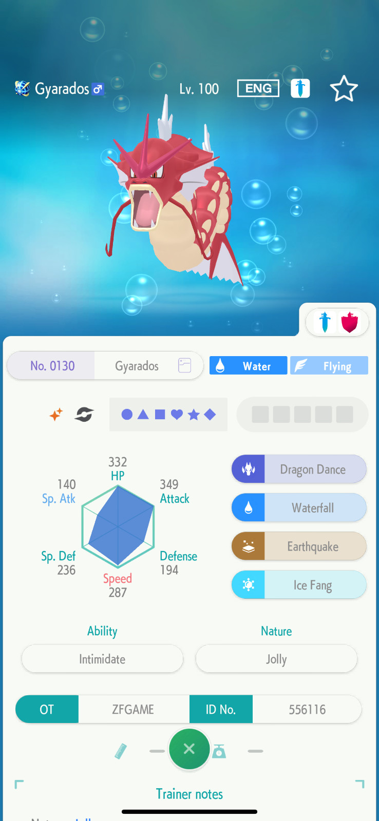 ✨6IV SHINY Gyarados + EVS🚀 POKEMON HOME✨Champions✨Online delivery⚡