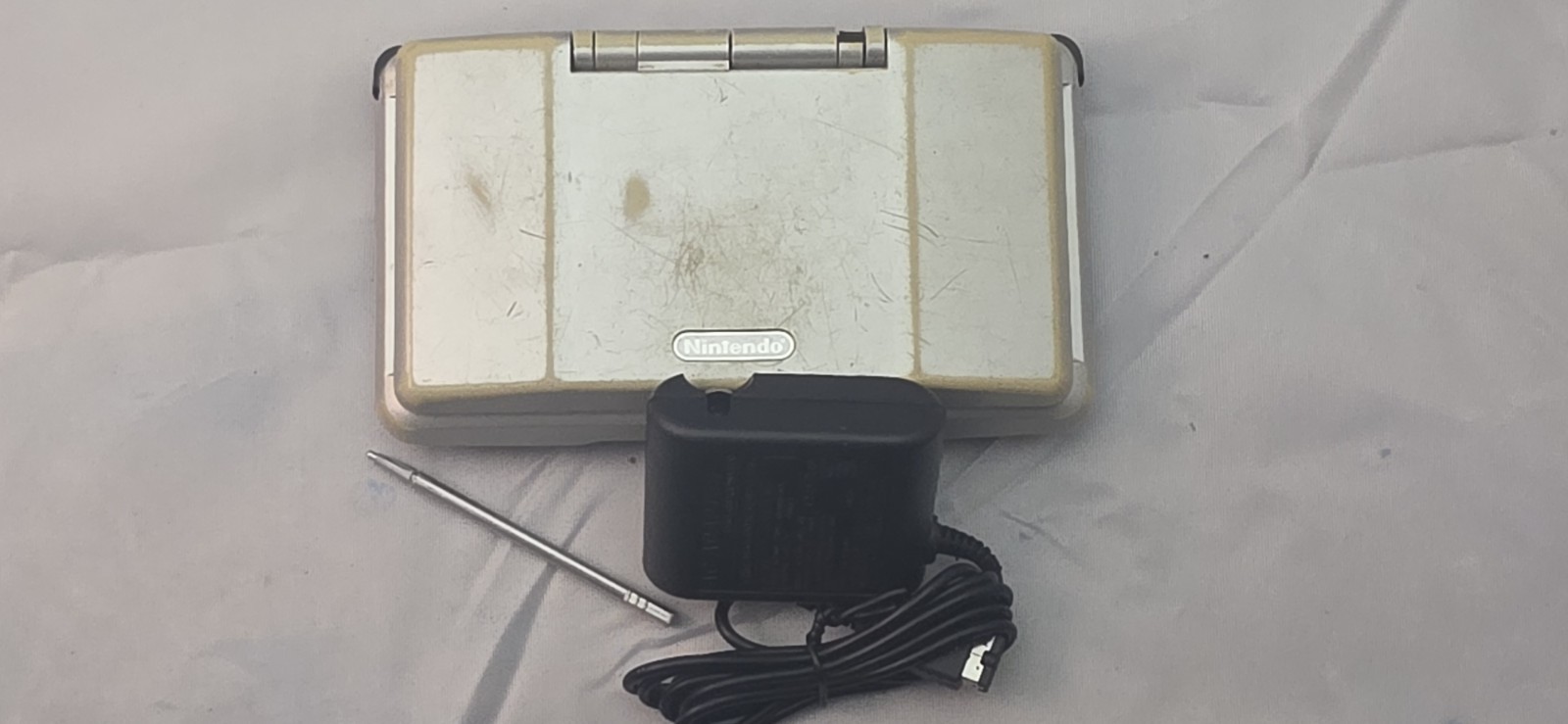 Nintendo DS Original NTR-001 Silver Console – Tested Works w/ Charger
