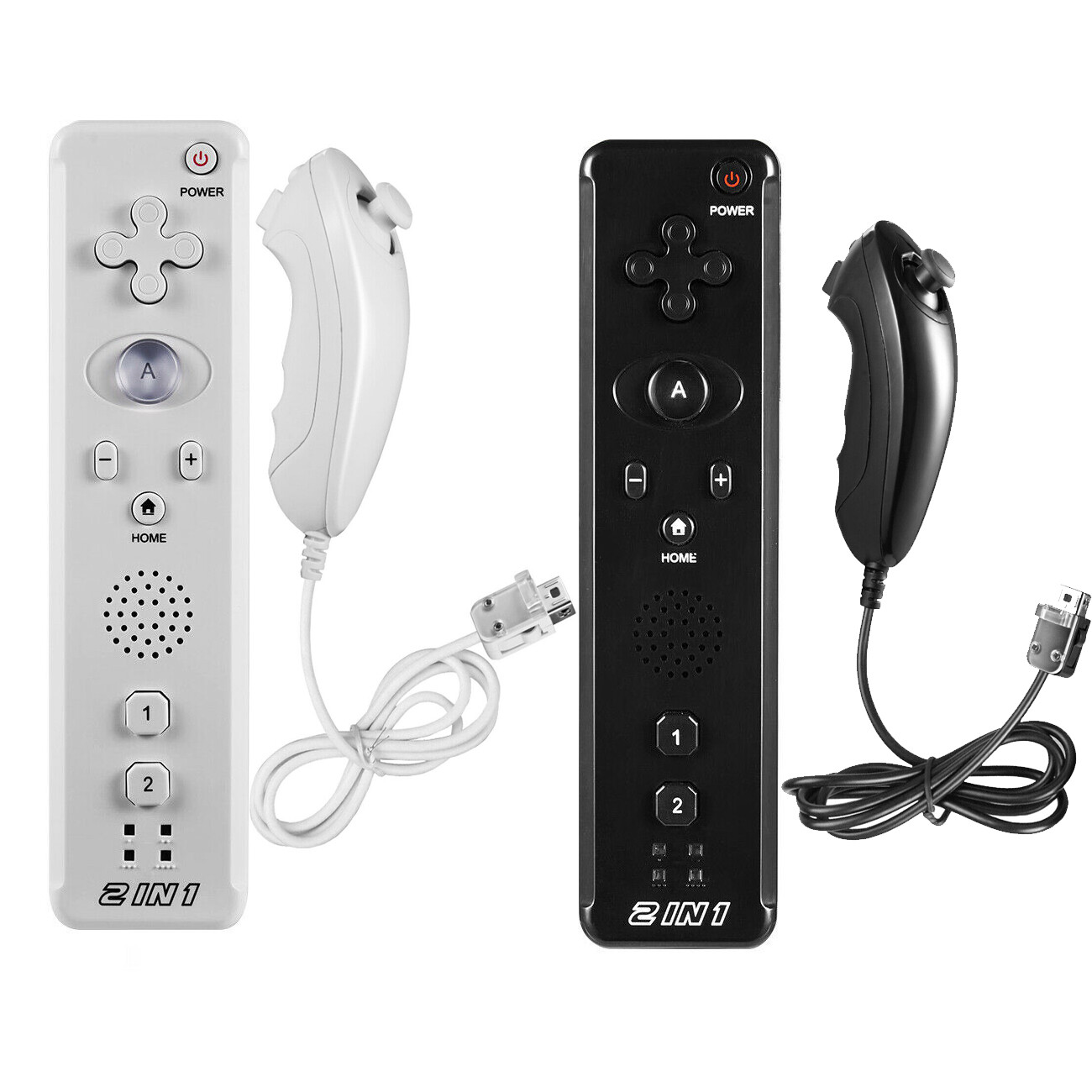 Remote Controller and Nunchuck Built in Motion Plus For Nintendo Wii/ Wii U