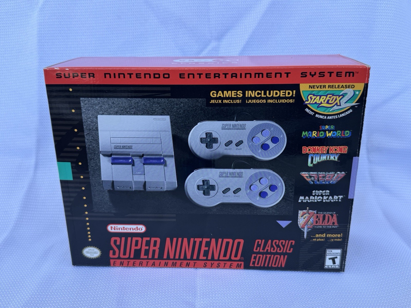 Super Nintendo SNES Classic Edition Console COMPLETE Box 2 Controllers HDMI Mini