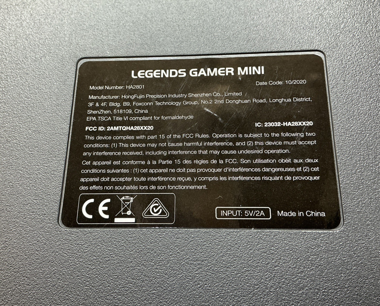 At Games Legends Gamer Mini Core Console & Joystick – Works, Tested
