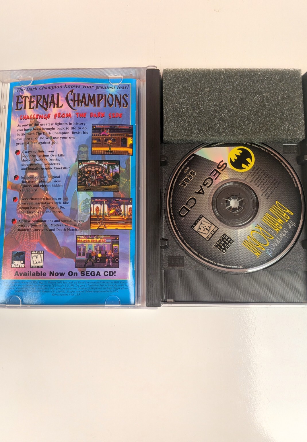 SEGA The Adventures of Batman & Robin (Sega CD, NTSC-U/C) – CIB
