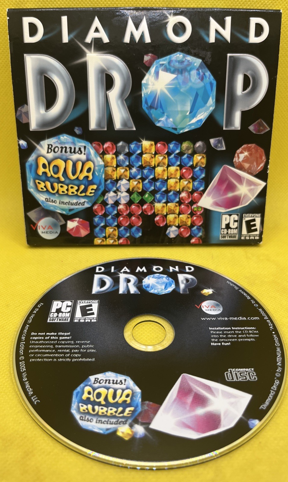 Diamond Drop (PC CD-ROM, 2005, Viva Media, Jewel Case w/ Slipcover)