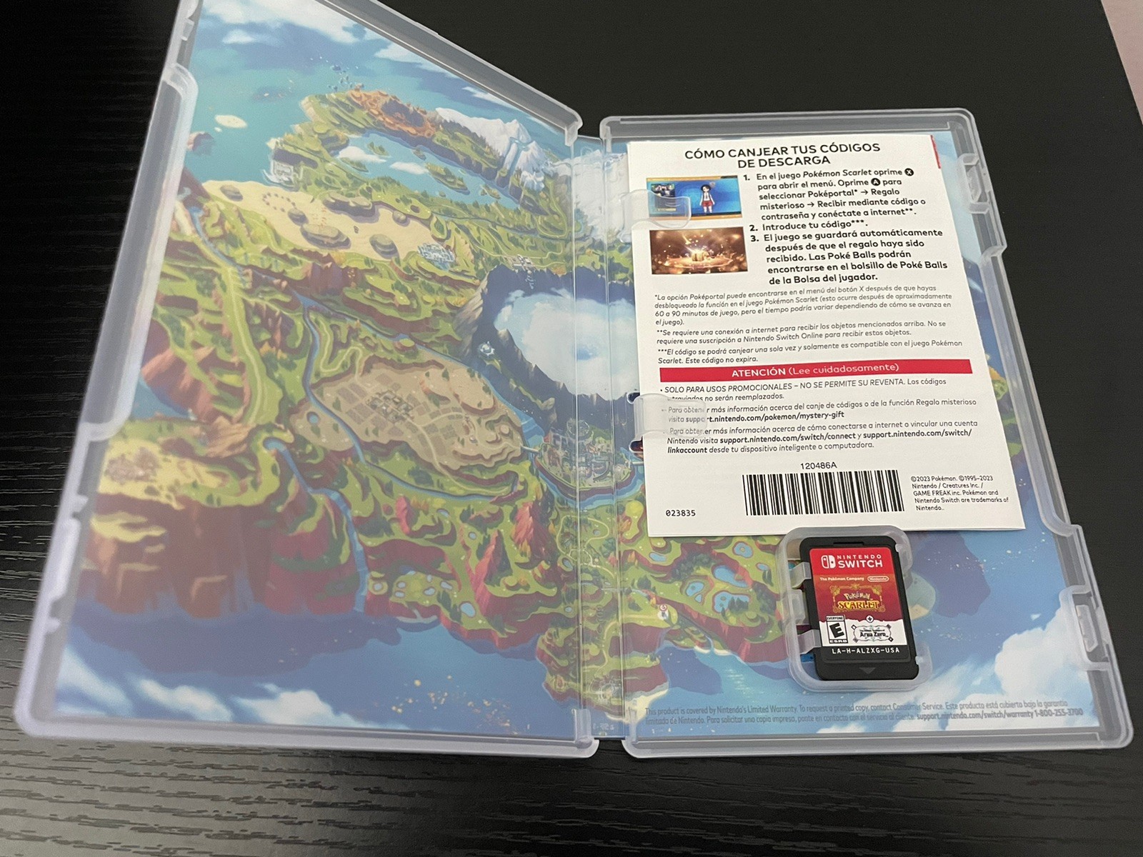 COMPLETE Pokemon Scarlet + The Hidden Treasure of Area Zero (Nintendo Switch)