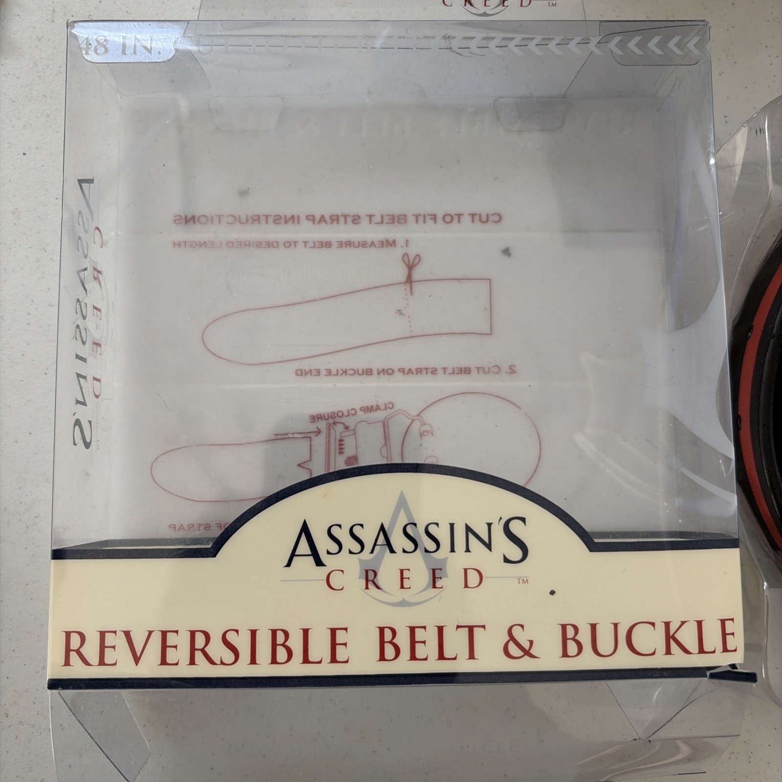 Assassin’s Creed RARE RED Silver Belt Buckle