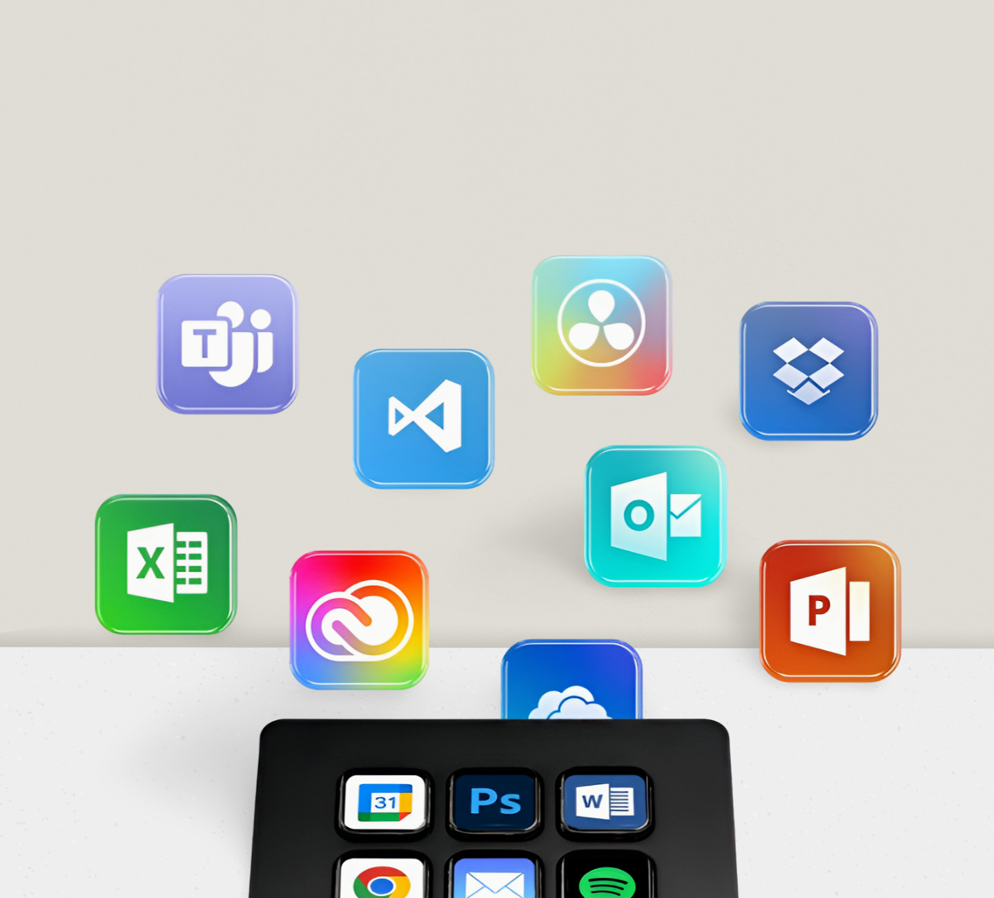 Control Zoom, Teams, PowerPoint MS Office, Boost Productivity, Mac/PC Compatible
