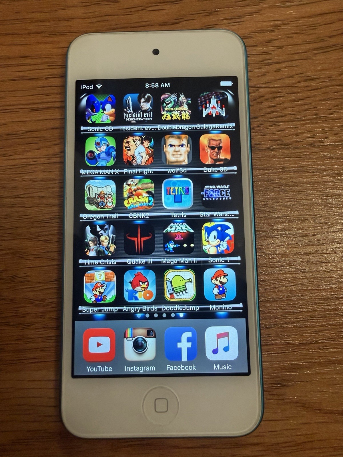 100 Old Rare Ios Games Ipod Touch 5th Gen 16GB Lego Contra Power Rangers Pokemon