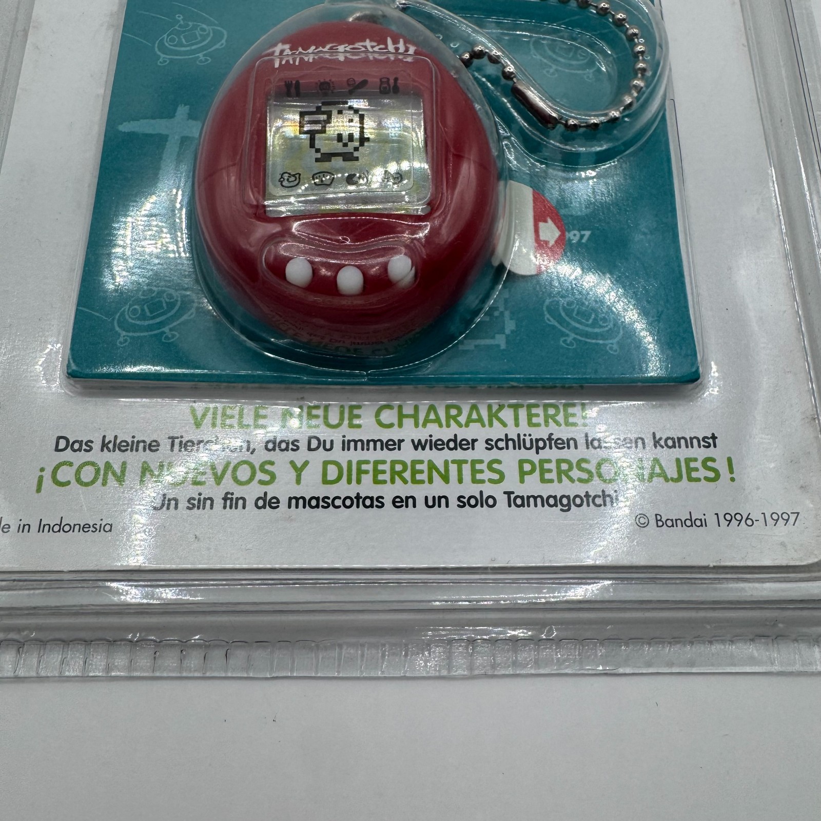 Original Tamagotchi Red 1996 1997 Reissue BANDAI Vintage Virtual Pet Toy Japan