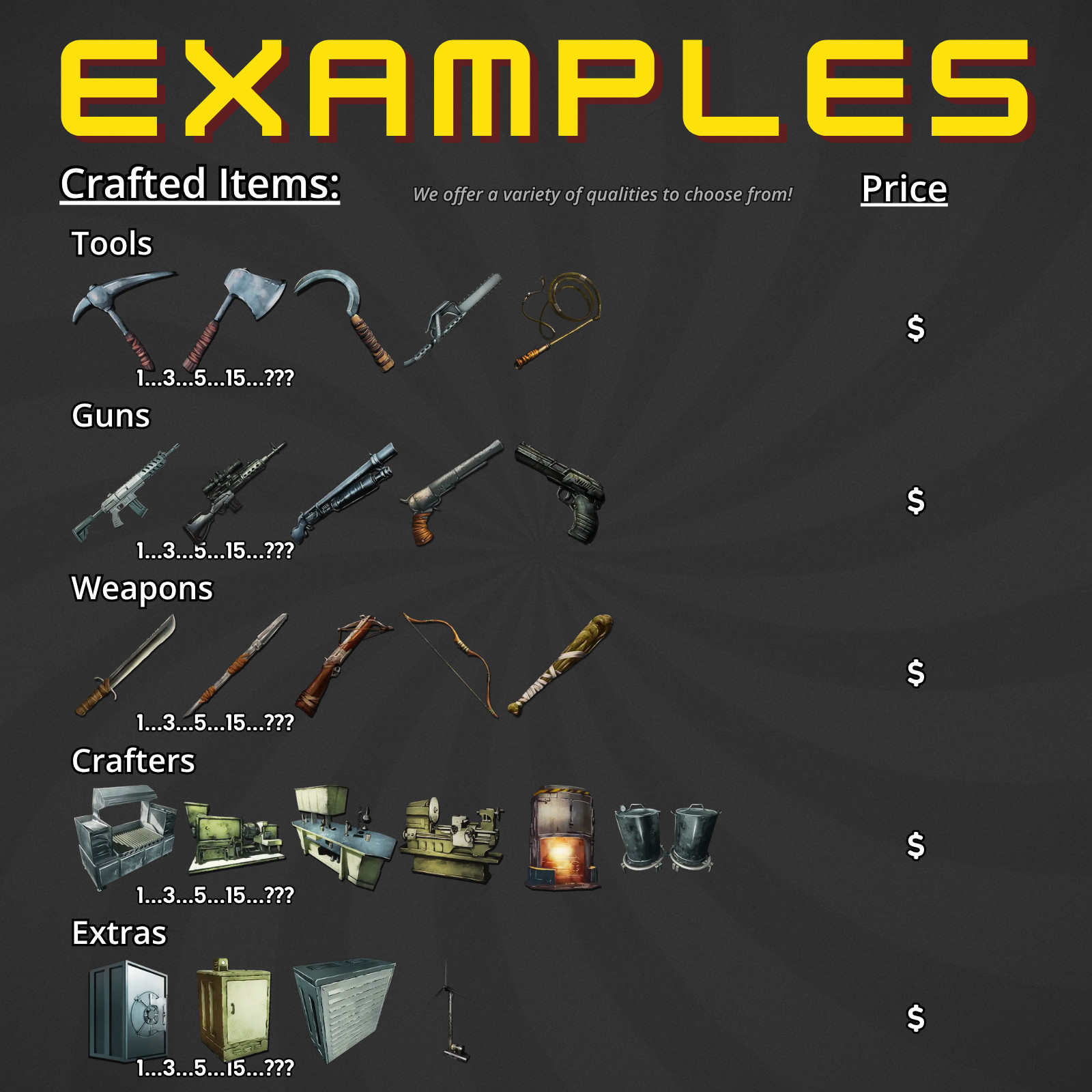 Ark Ascended PvE Custom Order Tell us what you need, read description