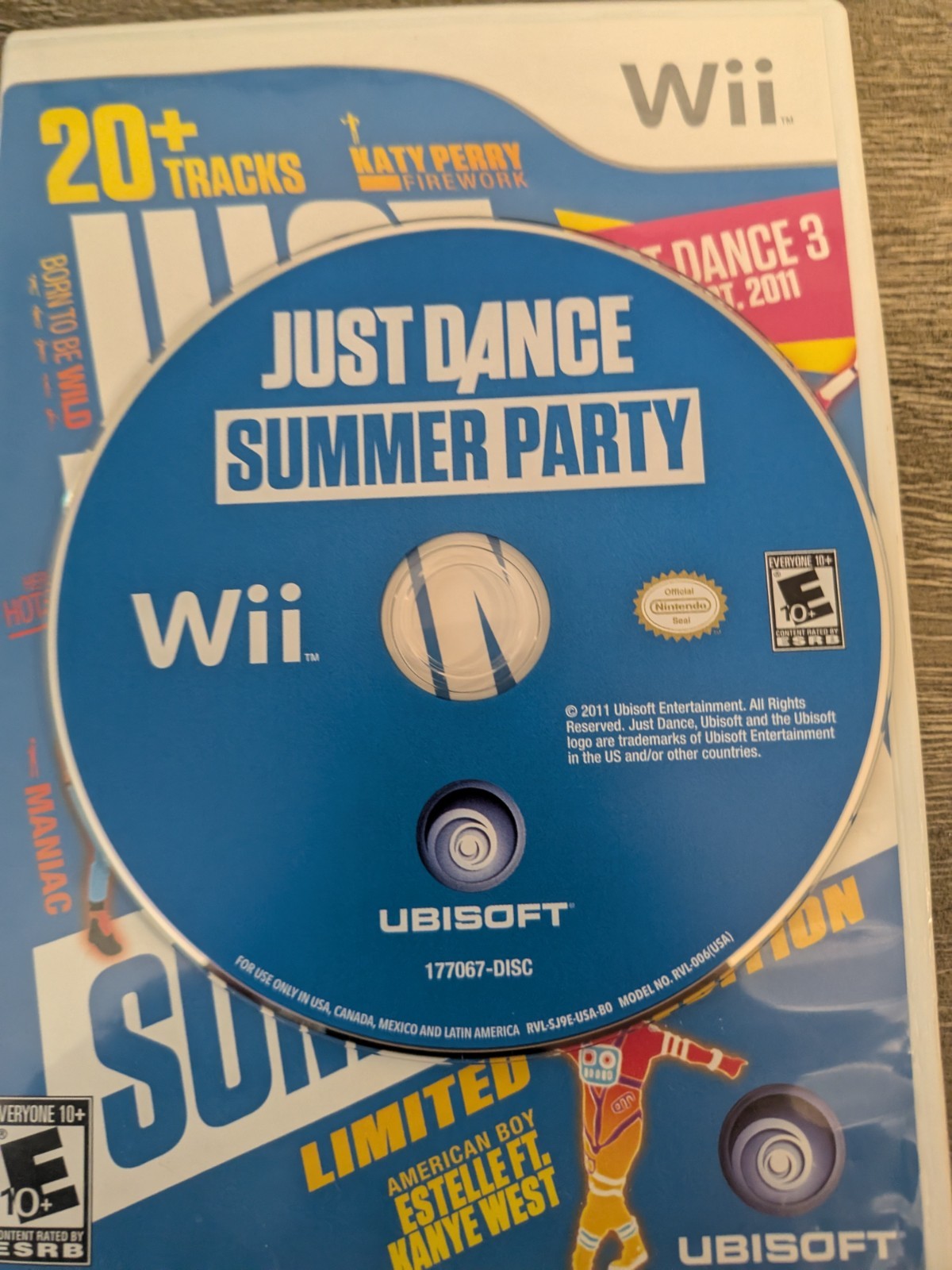 Just Dance Summer Party Limited Edition Wii Video Game Tested Works -VNDS