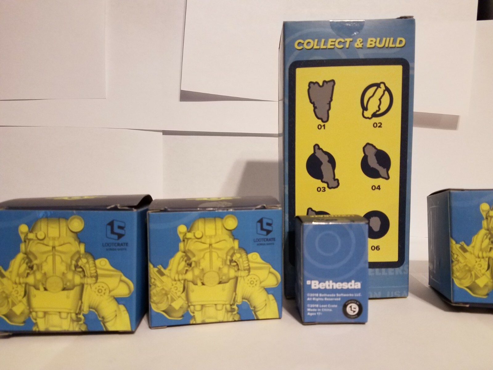 FALLOUT Loot Crate LIBERTY PRIME build-a-figures NIB Armor Dog Meat 2 6