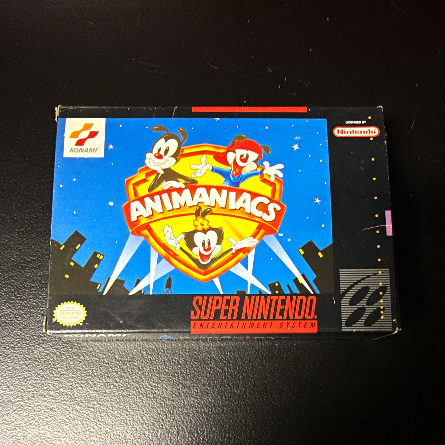 Konami Animaniacs Nintendo SNES 1994 NTSC-U/C (Box Included) (NO MANUAL)