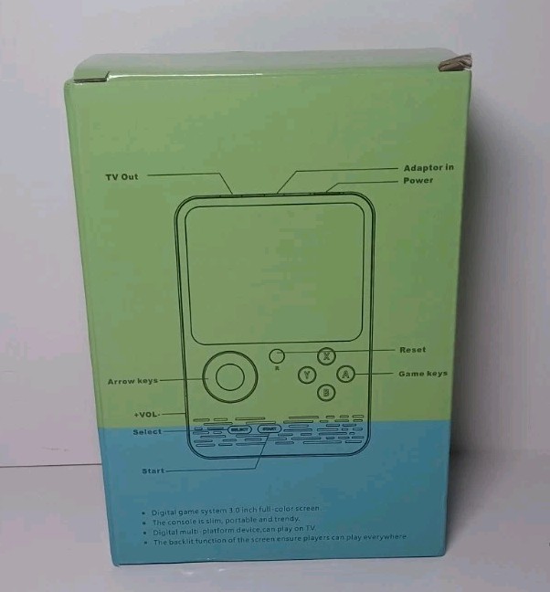 G5 Handheld Game Box Game Player 3″ Screen Blue TV Connect Capable -New-