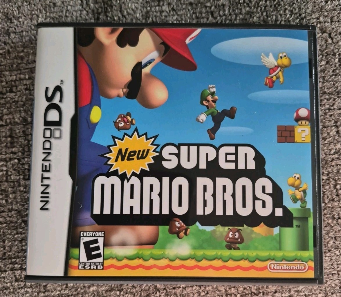 New Super Mario Bros. (Nintendo DS) Complete In Box, Tested & Authentic – USED