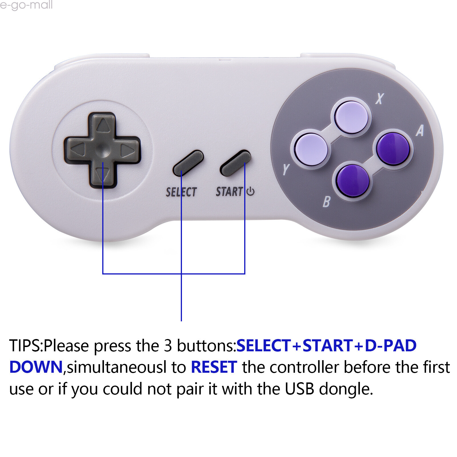 2Pack 2.4G Wireless NES USB Controller for PC Windows MAC iOS Raspberry Pi USB