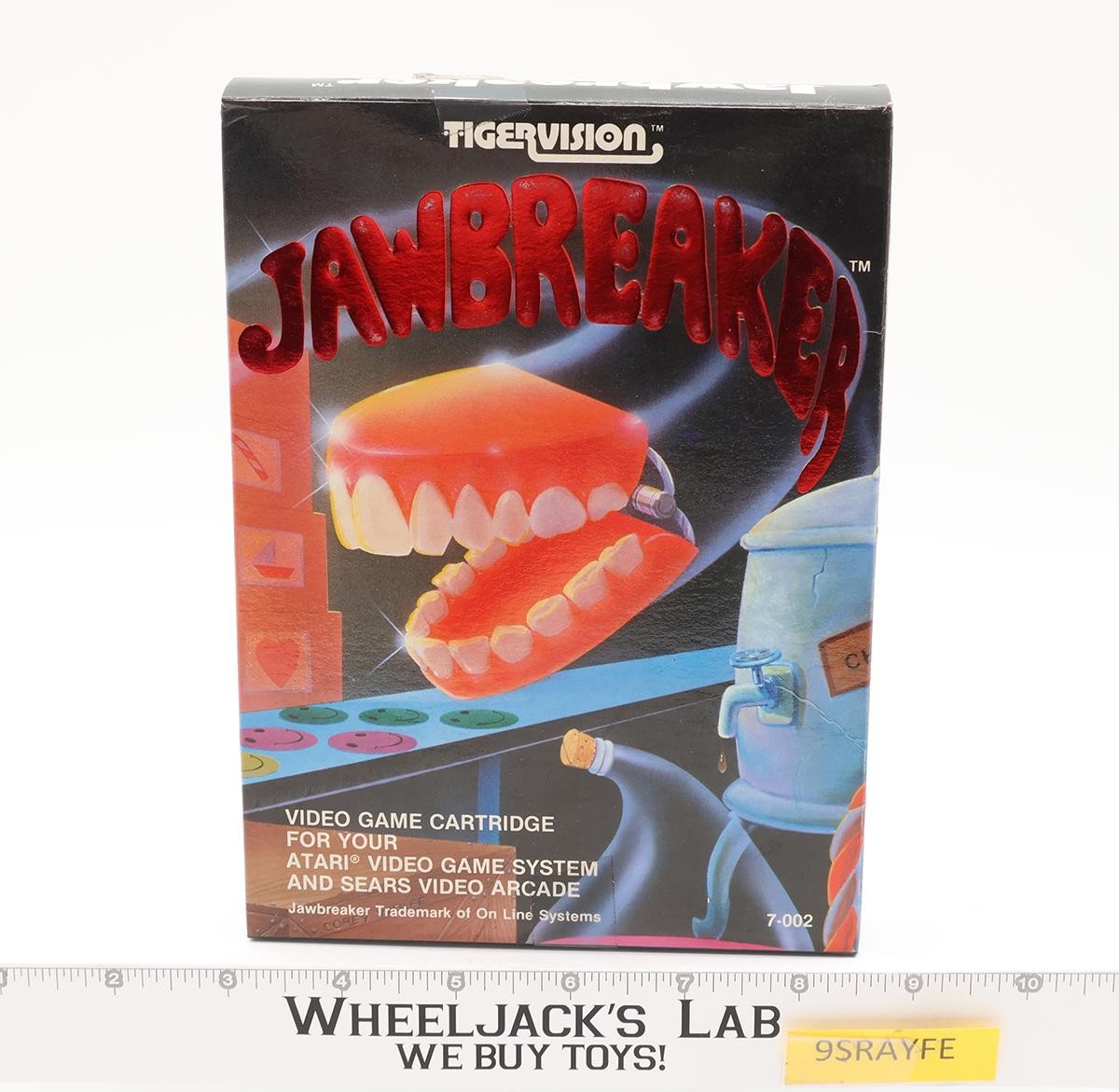 Jawbreaker W/ Box + Manual Atari 2600 1982 TigerVision Vintage Game Cartridge