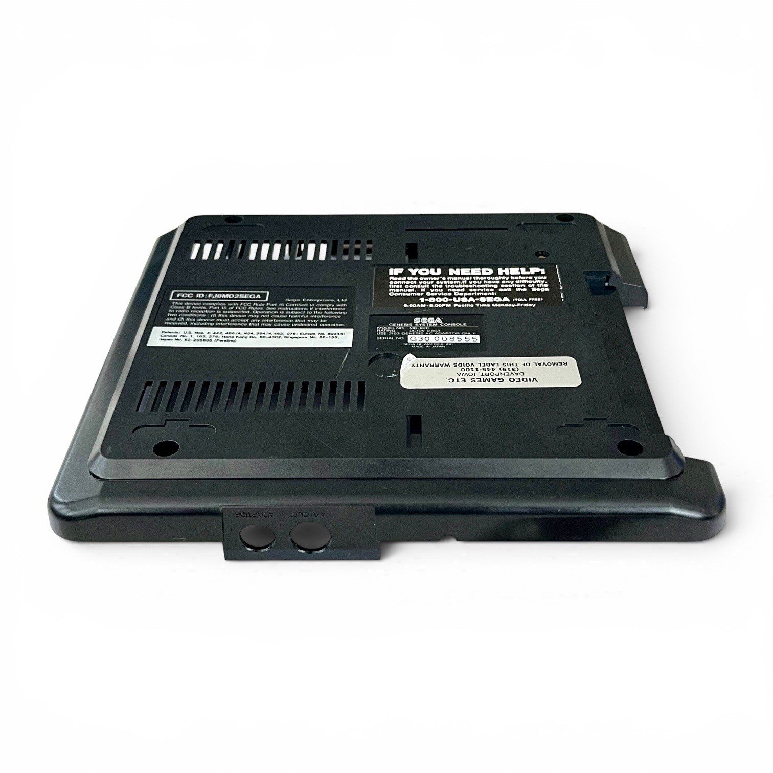 OEM Bottom Case Housing Shell Original SEGA Genesis Model 2 MK-1631 Console Part