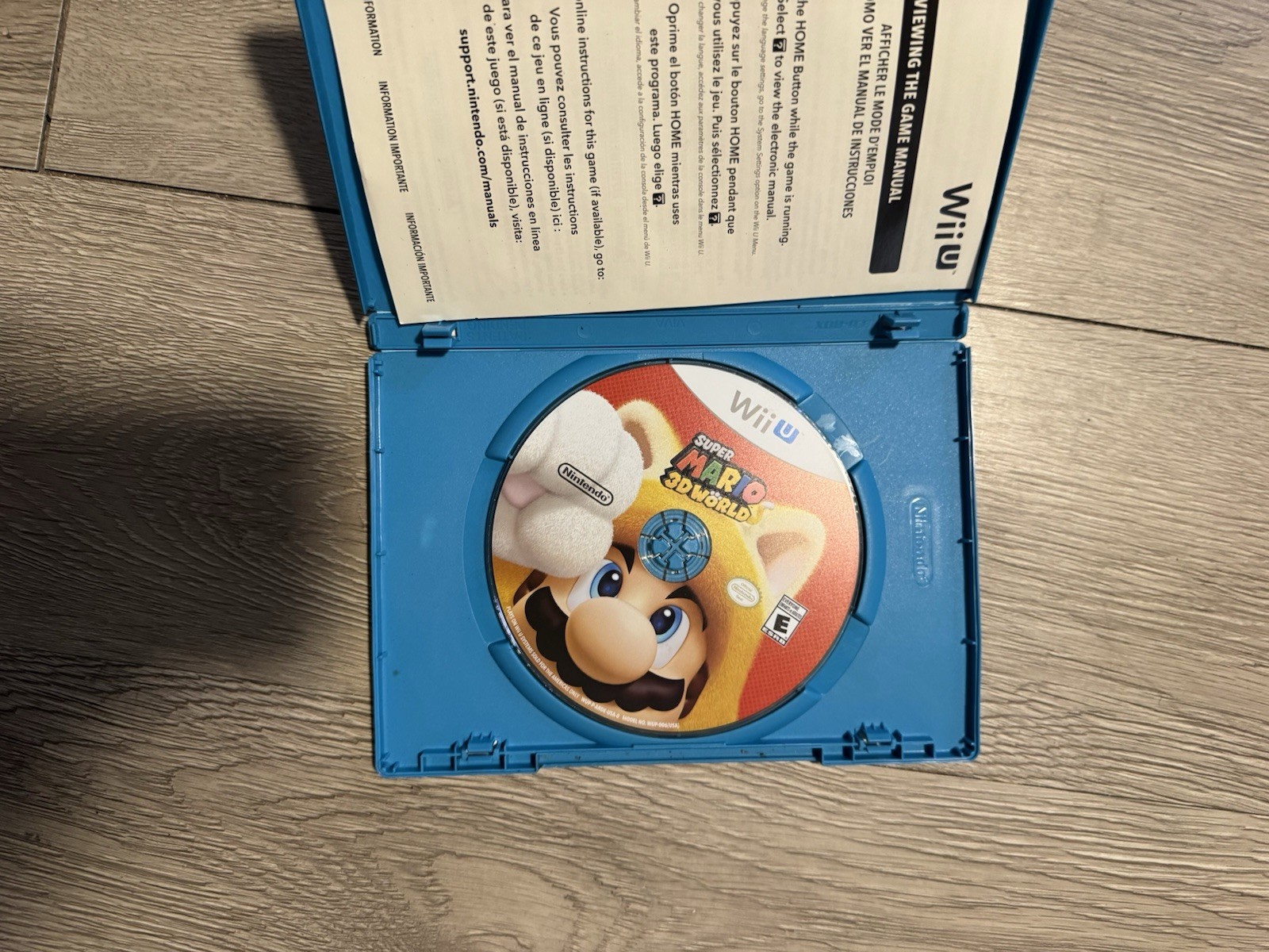 Nintendo Super Mario 3D World Nintendo Wii U Platformer E w/ Case & Disc