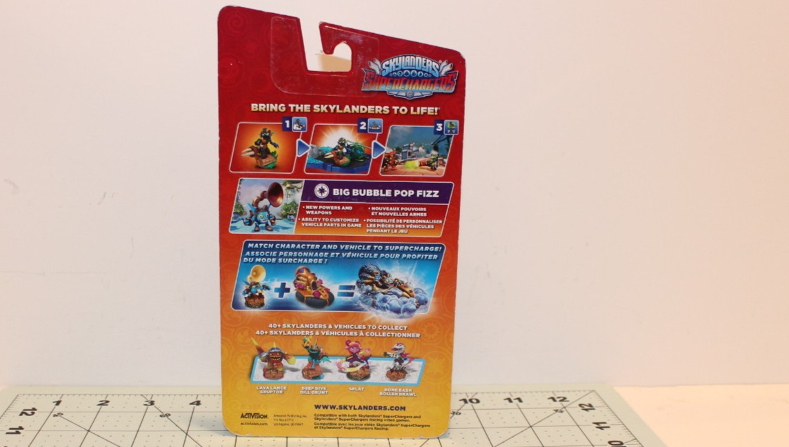 Skylanders SuperChargers Big Bubble Pop Fizz Magic Magie New on Card 2015