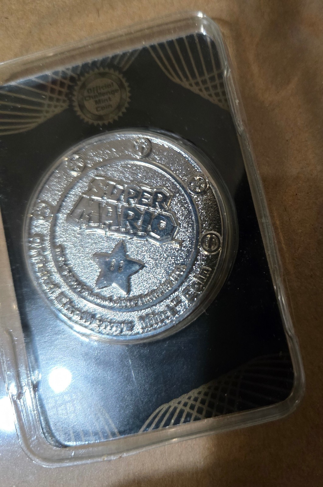 2016 Super Mario Official Challenge Mint Coin Wario Collectible Nintendo