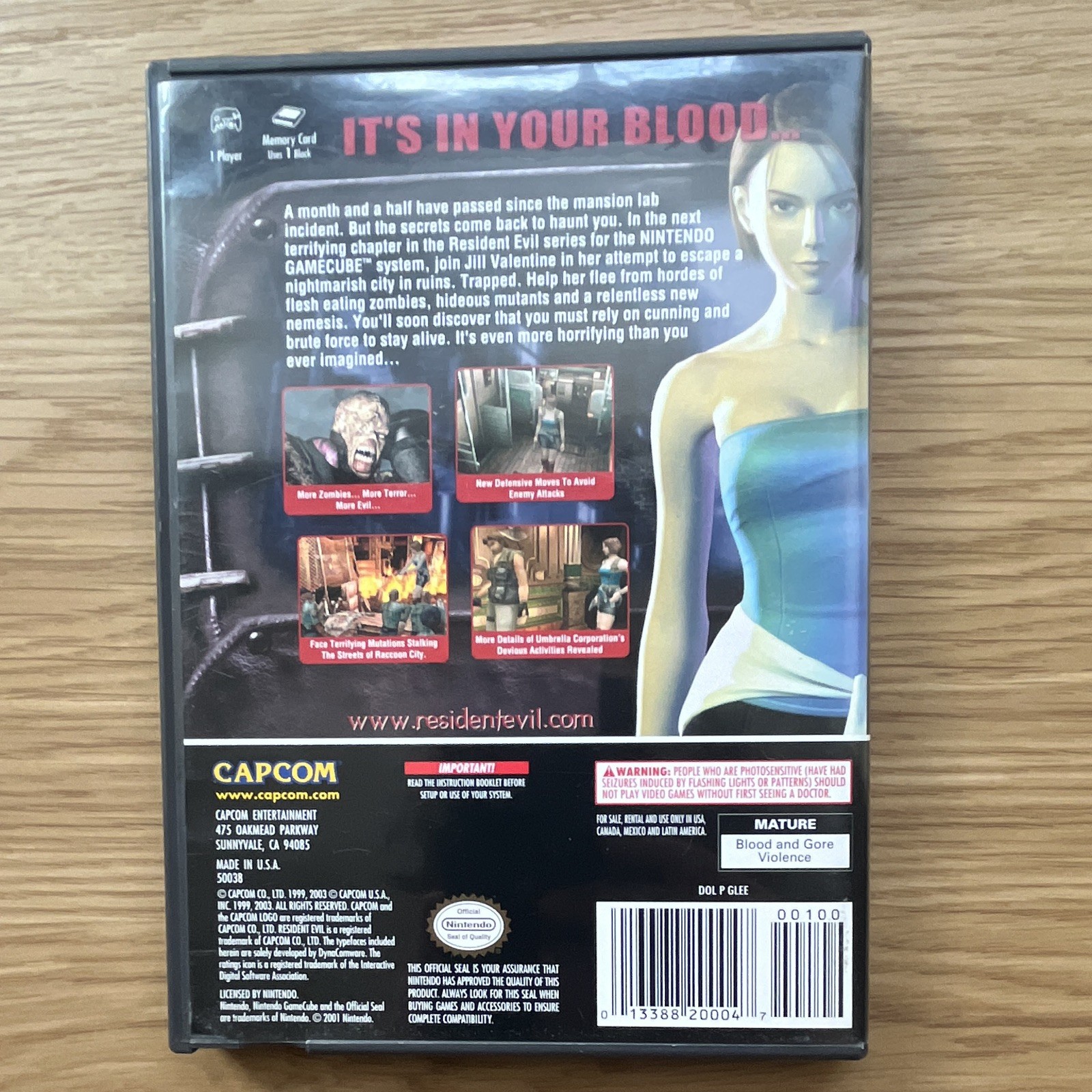 Capcom Resident Evil 3: Nemesis Nintendo Gamecube. Includes Manual.