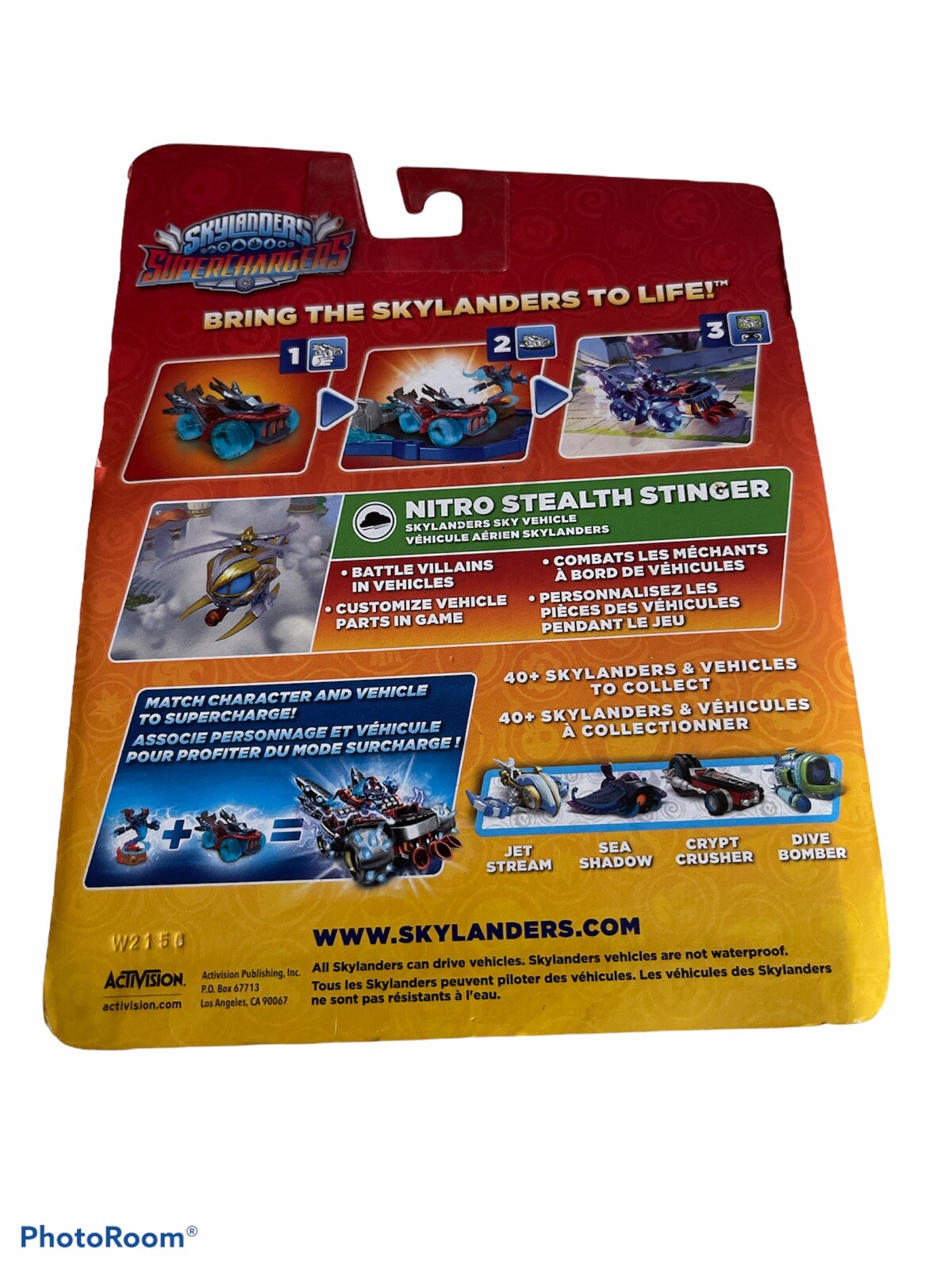New In Case Skylander Superchargers Nitro Stealth Stinger Vehicle