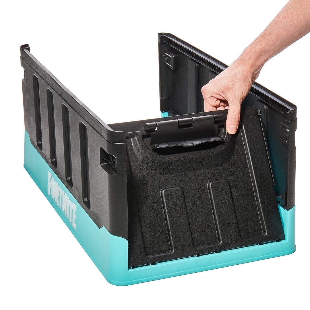 Numskull Official Fortnite Gaming Bedroom Storage Box with folding chair