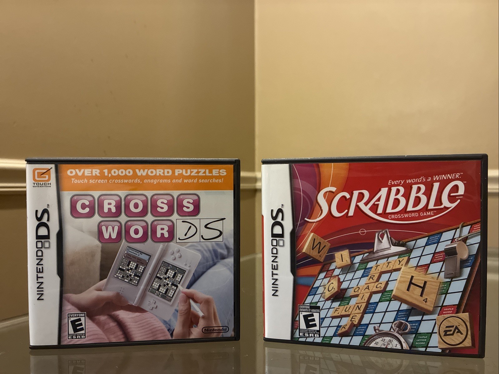 Crosswords DS (Nintendo DS, 2008) & Scrabble (Nintendo DS, 2008) Both EXCELLENT