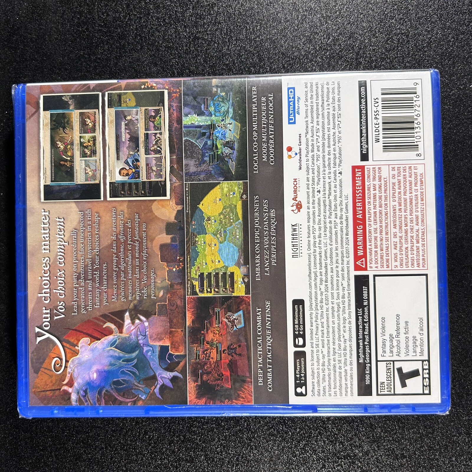 Wildermyth PS5 New Sealed Nighthawk Interactive WILDCE-PS5