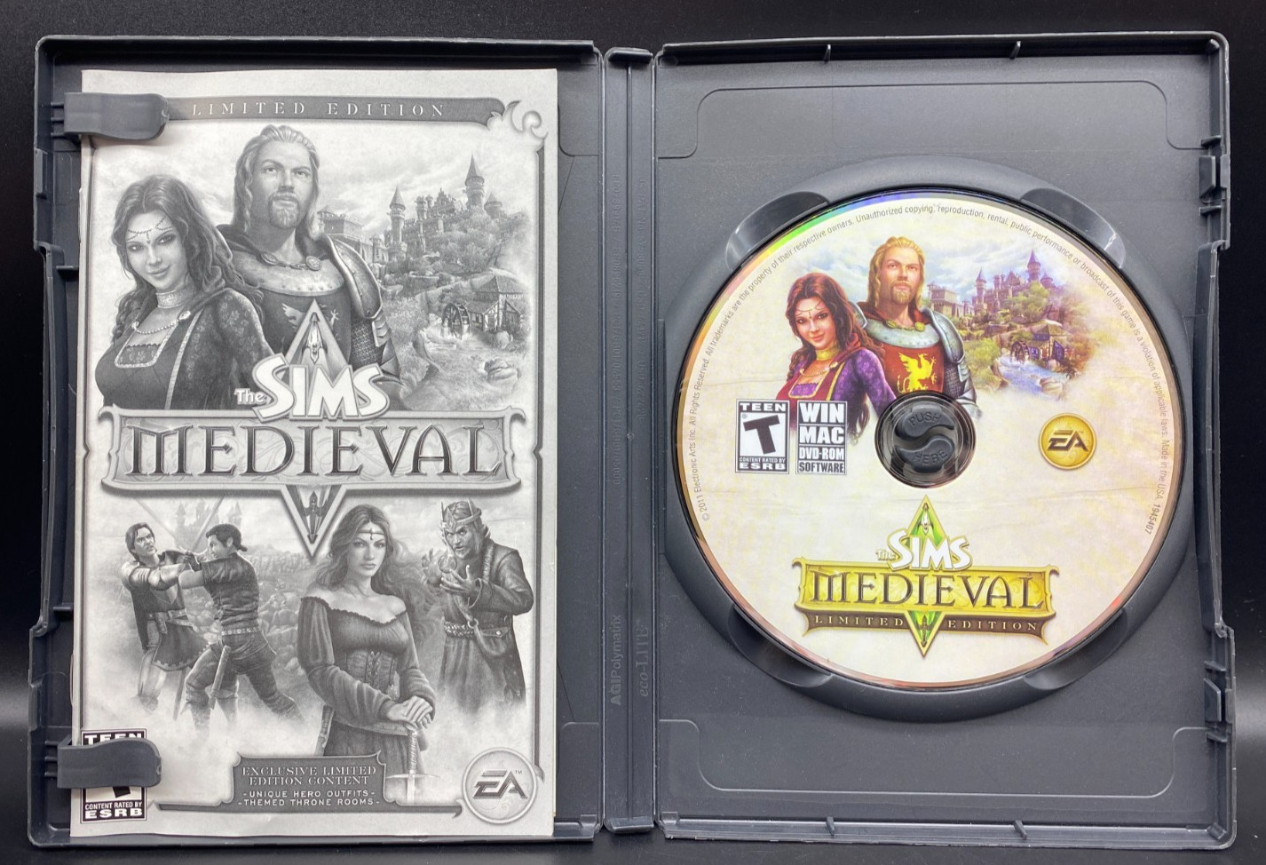 Sims Medieval Limited Edition Game (PC Windows/Mac, 2011) Complete CIB