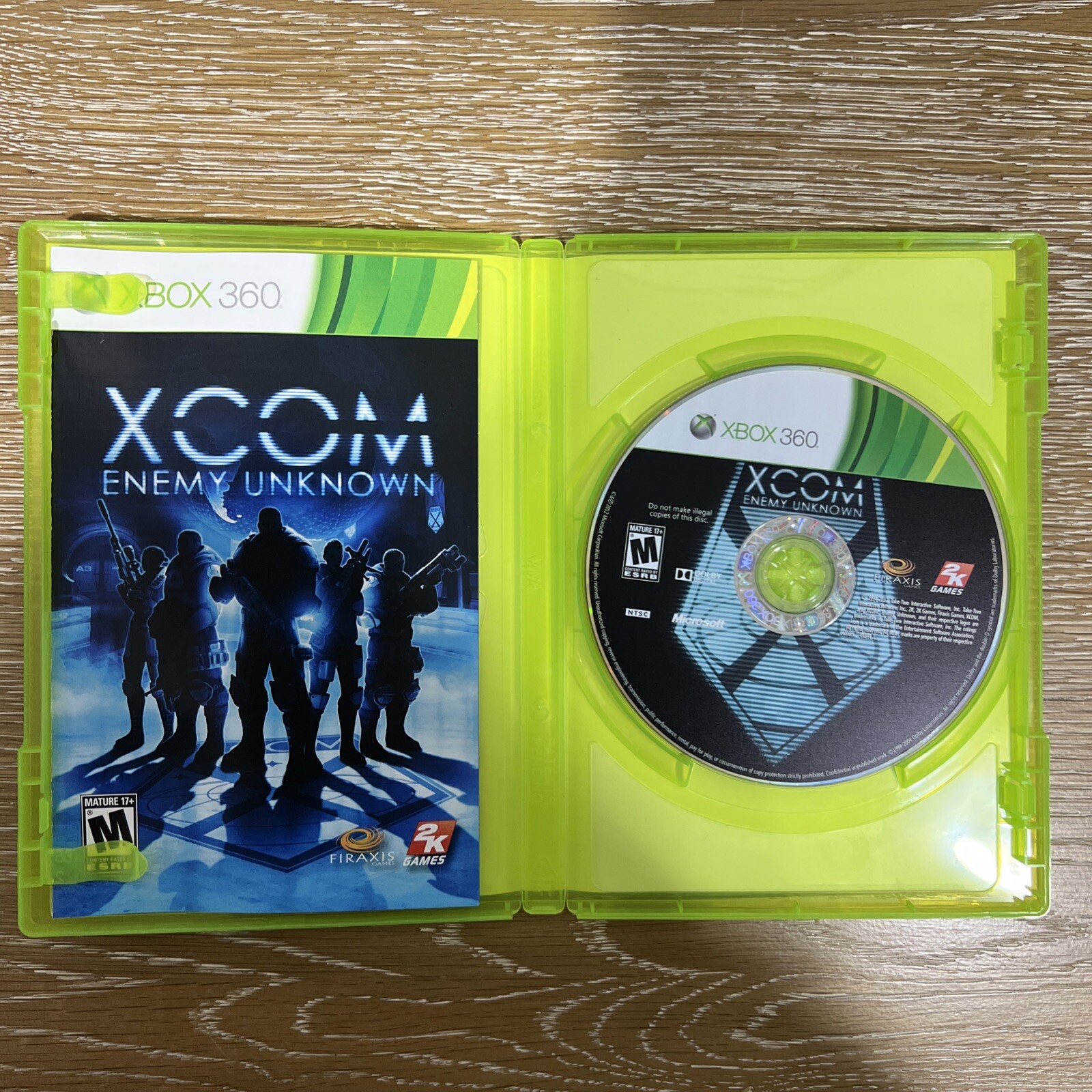 XCOM: Enemy Unknown (Microsoft Xbox 360, 2012) Complete