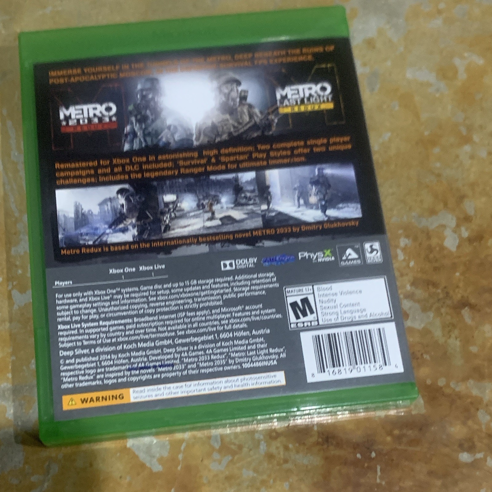 Deep Silver Metro Redux (Xbox One) M Two Full Games All DLC Shooter Action