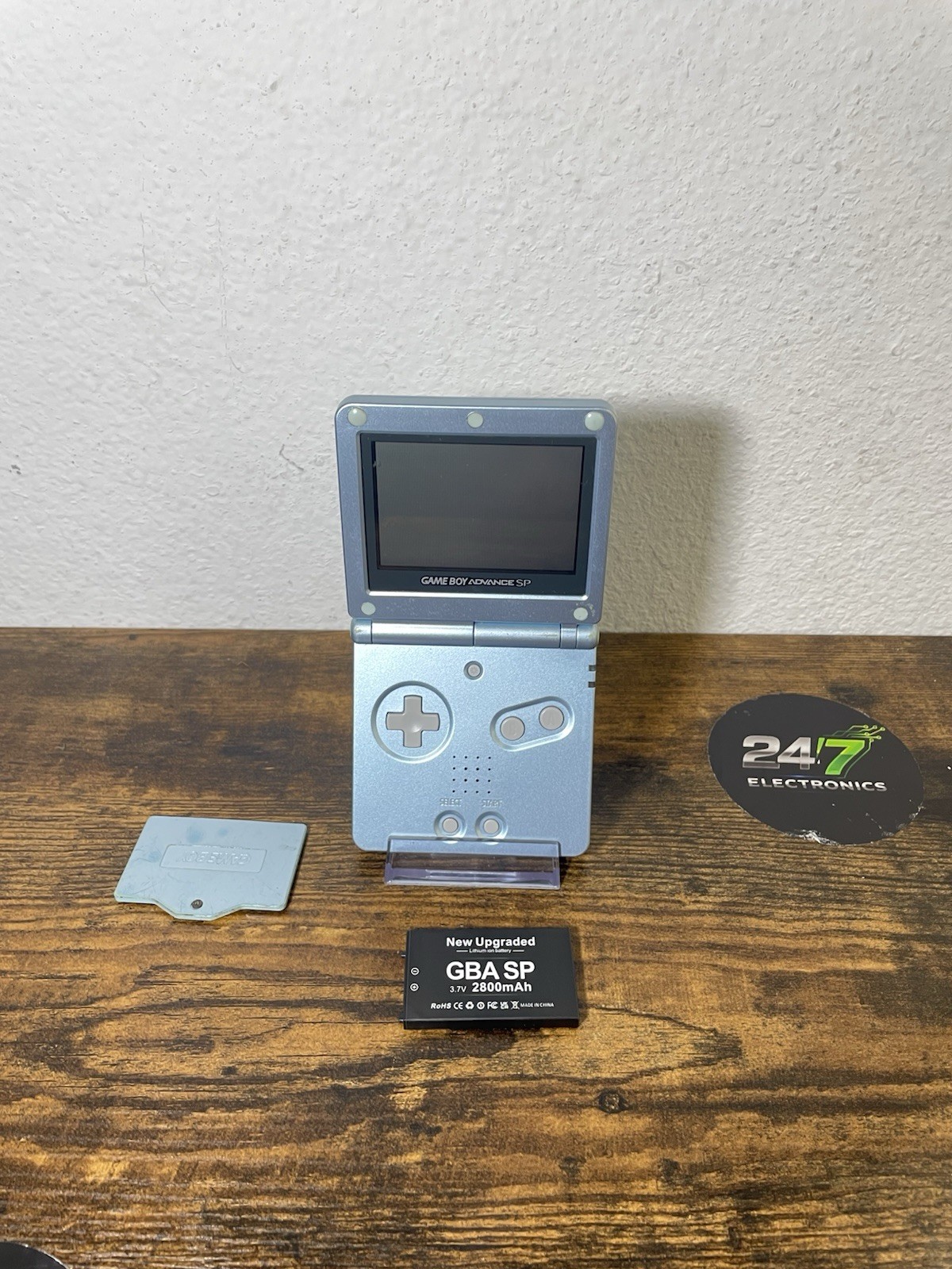Game Boy Advance SP AGS-001 Blue NINTENDO Region Free 2003 Headphone Jack TESTED