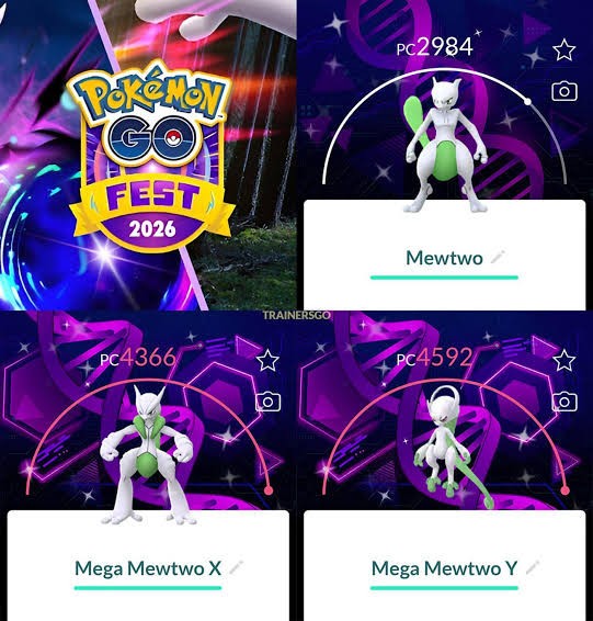 Pokemon Go Fest 2026 – Mega Mewtwo X Y Raids – 10x 20x 100x Raids & Invites