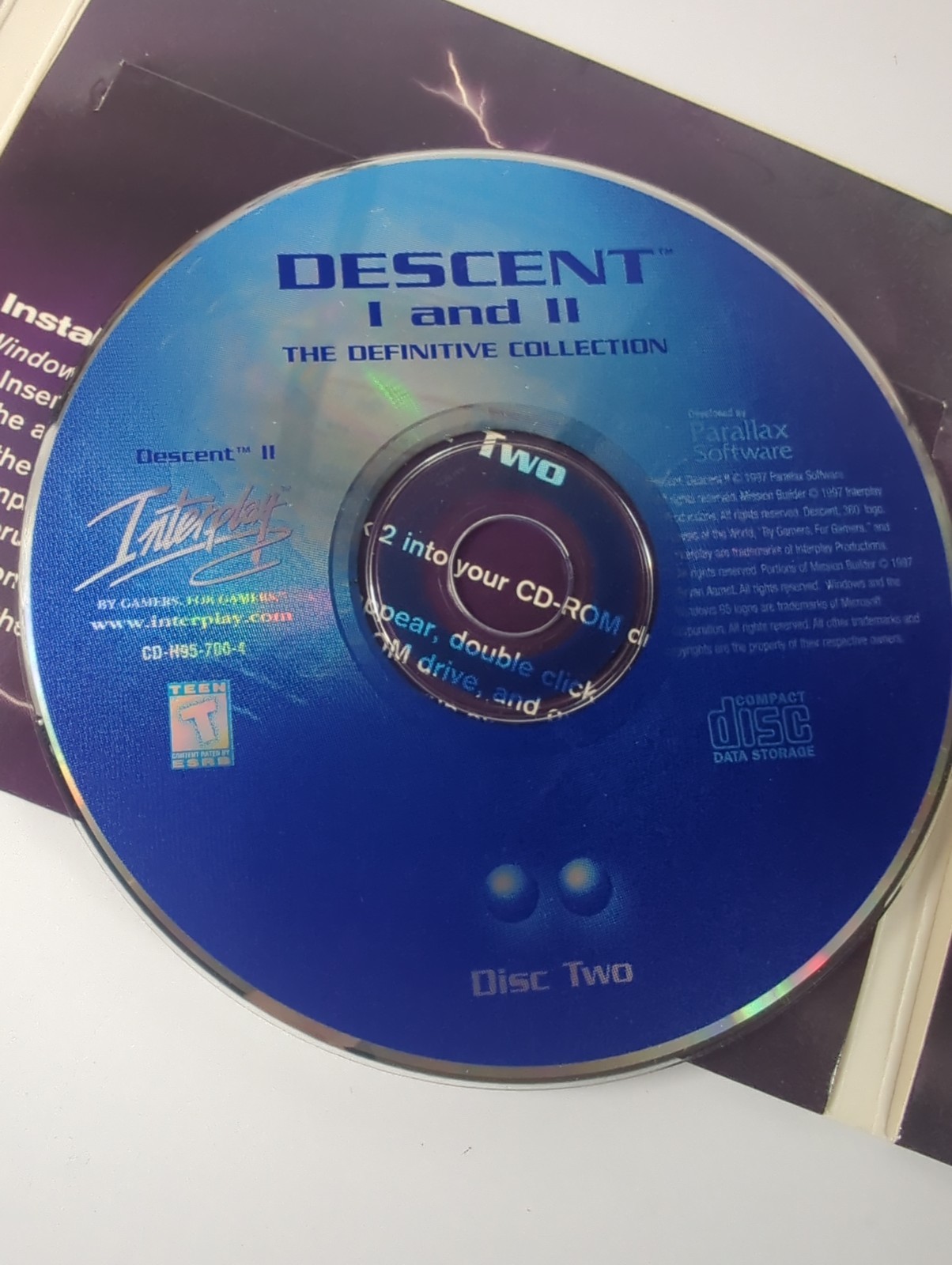 Descent I 1 & II 2: The Definitive Collection (Windows PC 1997) 3-Disc